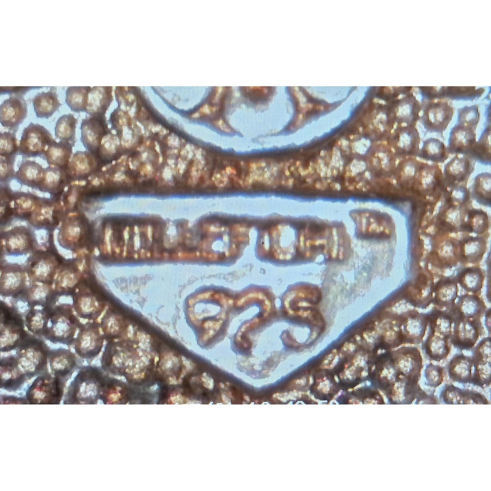 Vintage Millefiori Sterling Silver Cross Pendant 20" Sterling Box Chain Murano - Picture 6 of 7